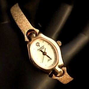 Vintage Armitron Diamond Now Gold-Tone Watch